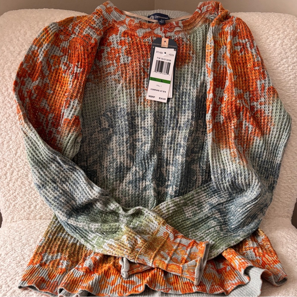 Long sleeve NWT Democracy brand shirt